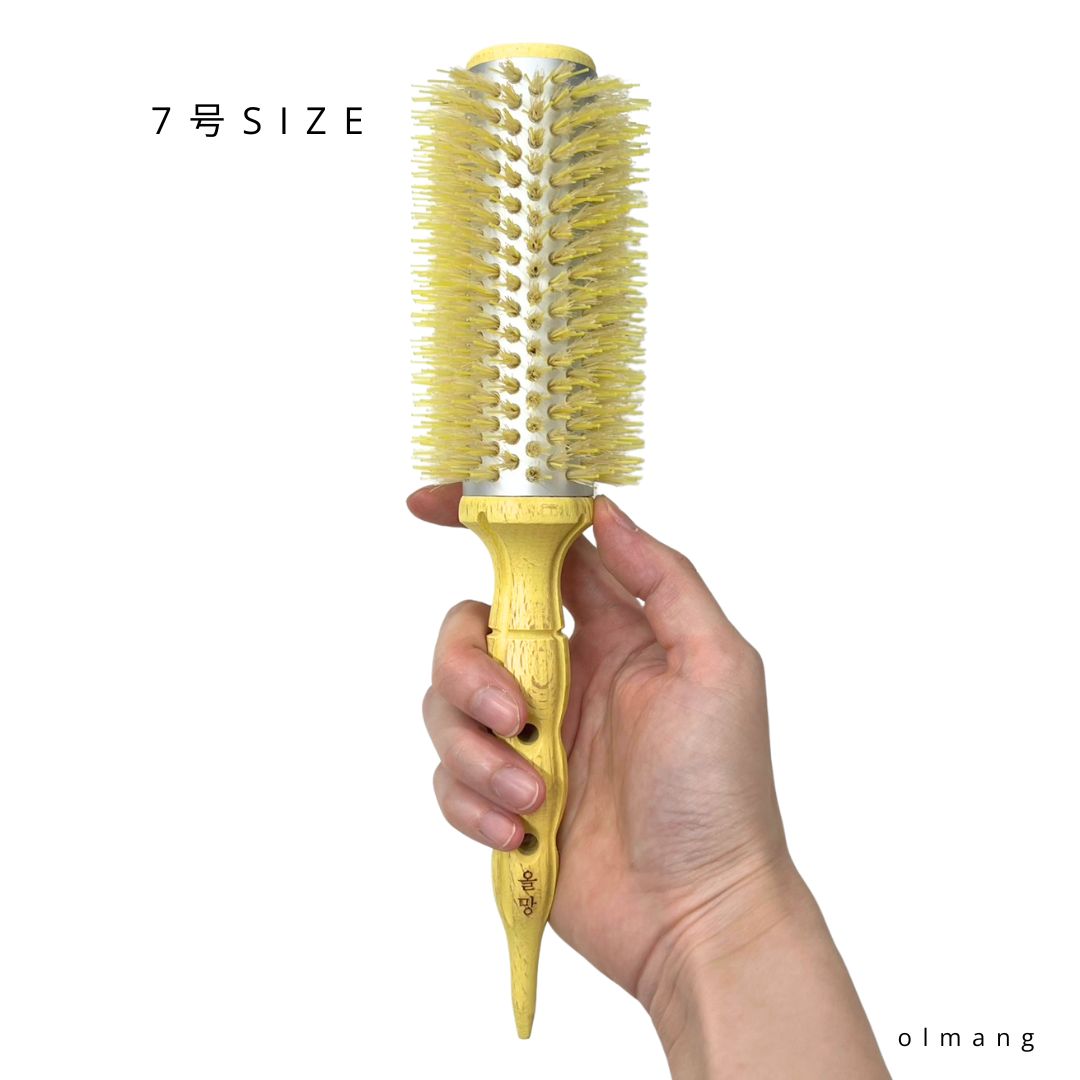7号オルマンセラミックサーマルプレートドライヤーロールブラシ